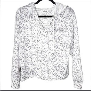 Hurley Women’s Lightweight Lace Up Hooded Long Sleeve Top